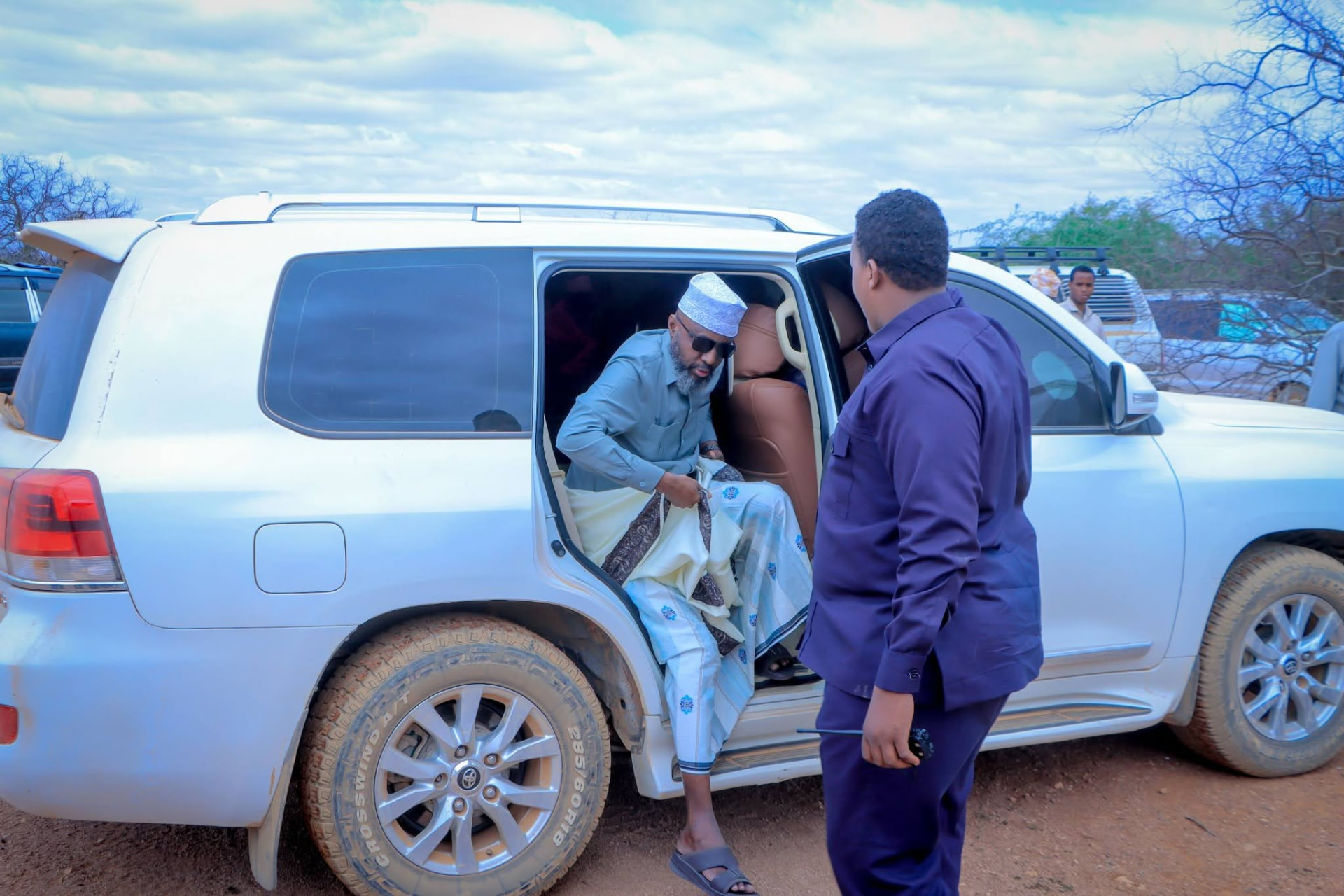 Garaad Jaamac Garaad Cali oo gaadhay goobta kulanka ducada.